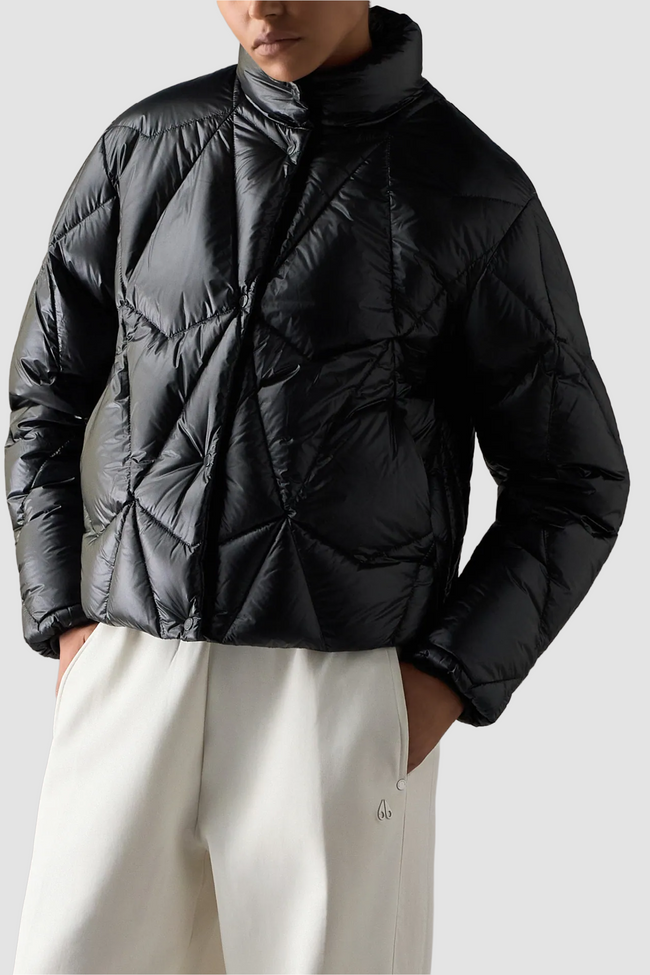 Moose Knuckles Womens Down Jacket f26 Iceberg Puffer - Black