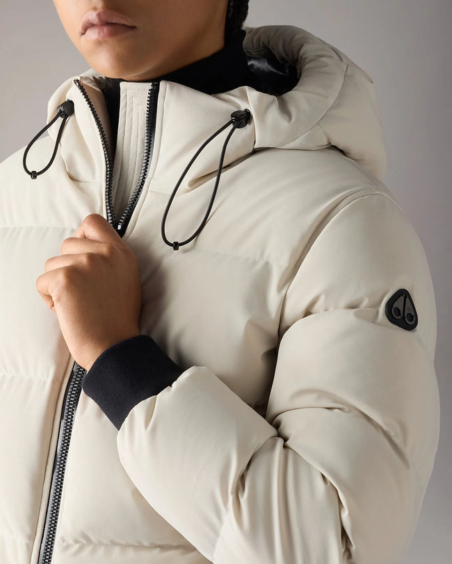 Moose Knuckles Womens Down Bomber f26 Soho - Alabaster