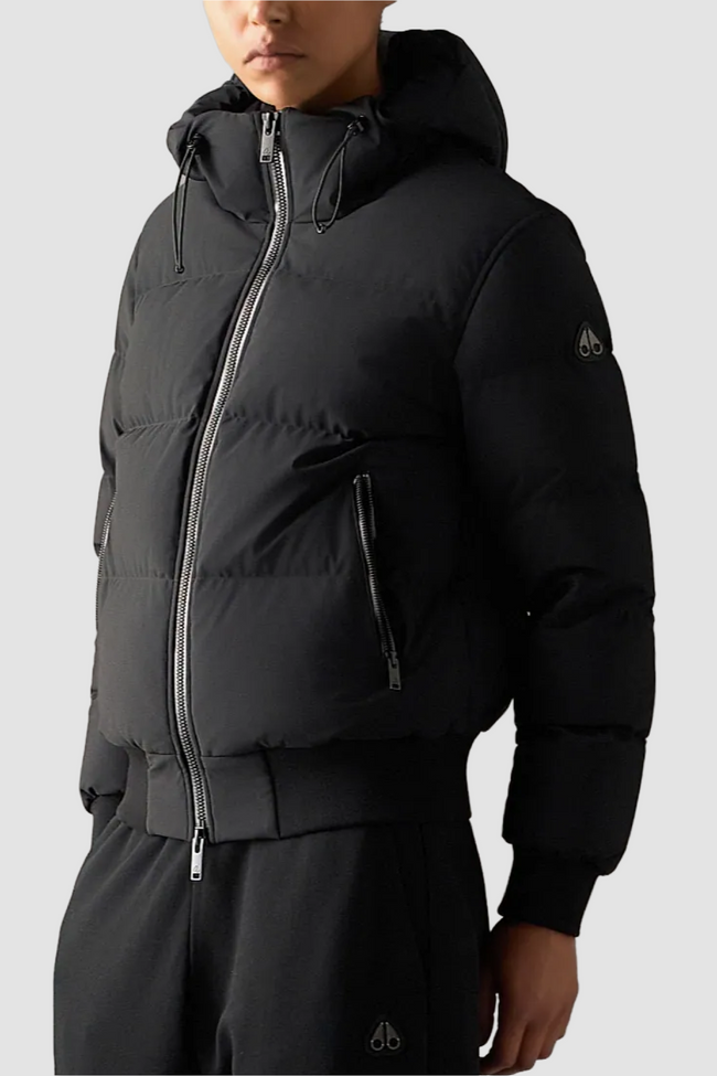 Moose Knuckles Womens Down Bomber f26 Soho - Black