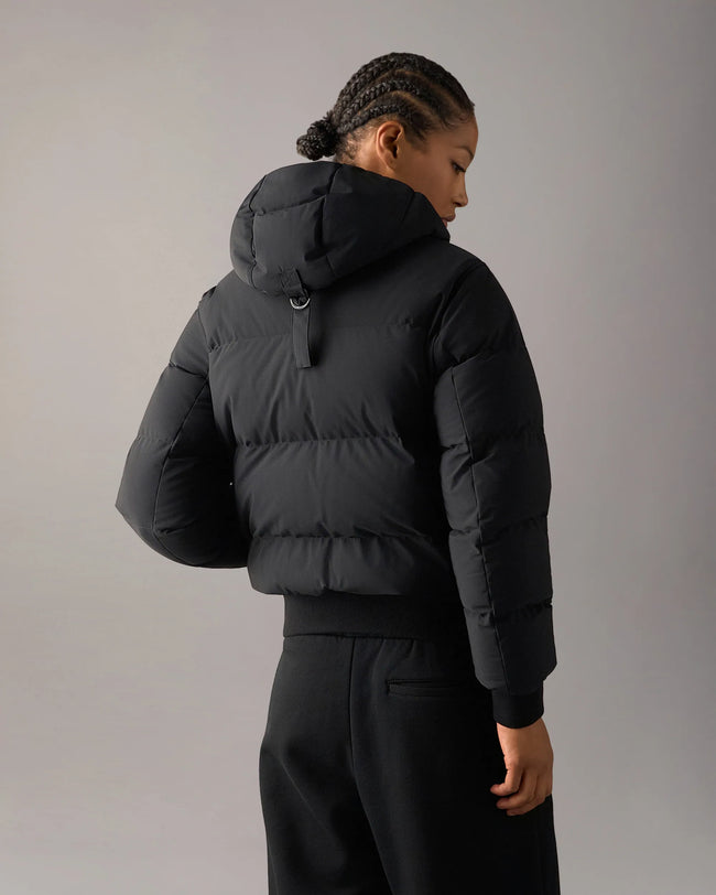 Moose Knuckles Womens Down Bomber f26 Soho - Black