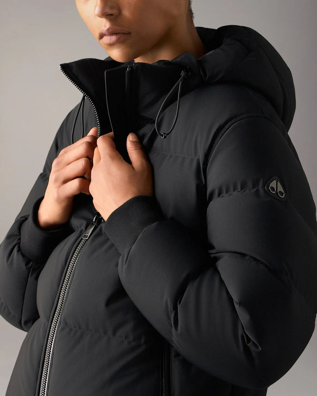 Moose Knuckles Womens Down Bomber f26 Soho - Black