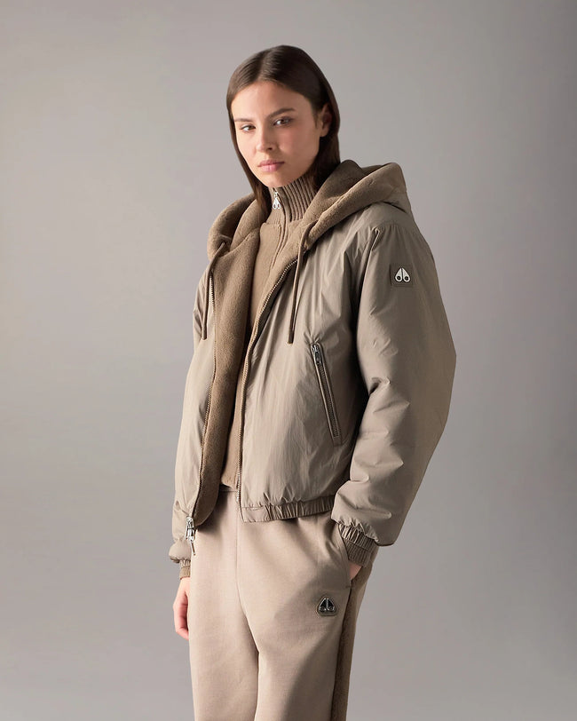 Moose Knuckles Womens Knit f26 Eaton Bunny - Ashen