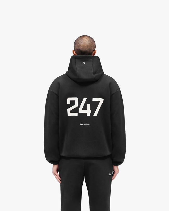 Represent 247 Numbers Hoodie - Jet Black