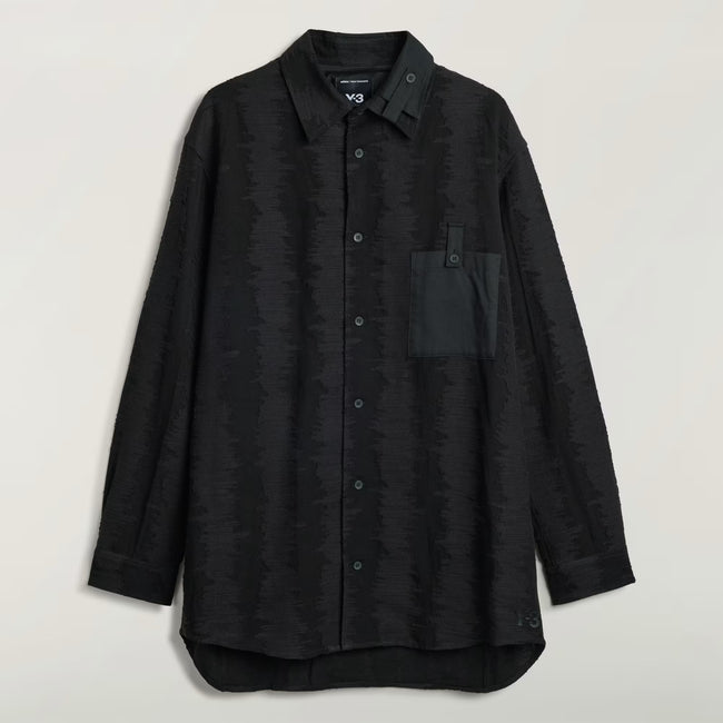 Y-3 Deco Stitch Long Sleeve Shirt - Black