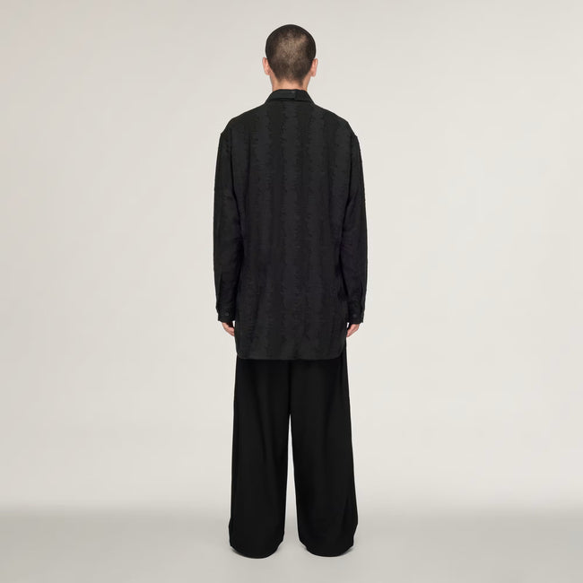 Y-3 Deco Stitch Long Sleeve Shirt - Black