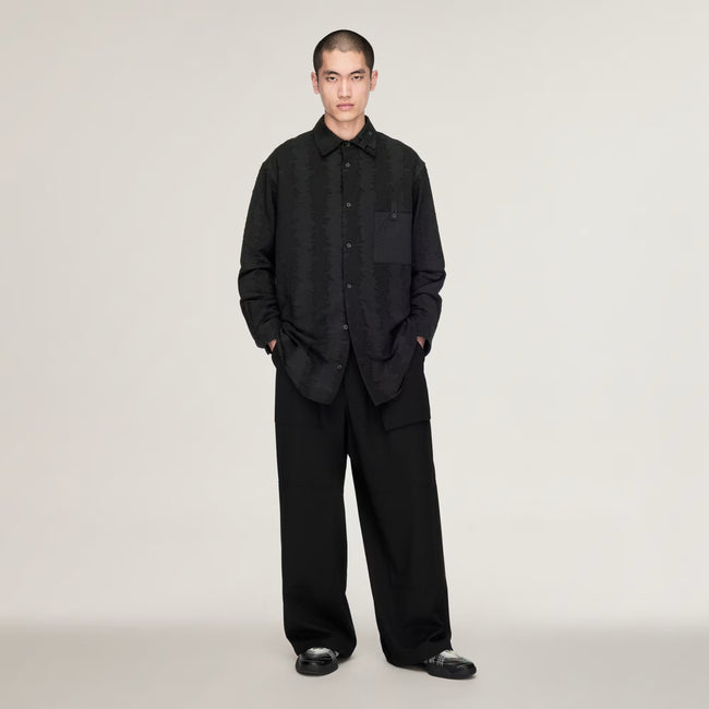 Y-3 Deco Stitch Long Sleeve Shirt - Black