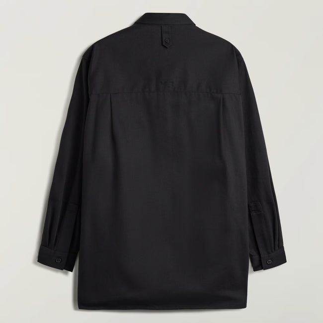 Y-3 Twill Utility Overshirt - Black
