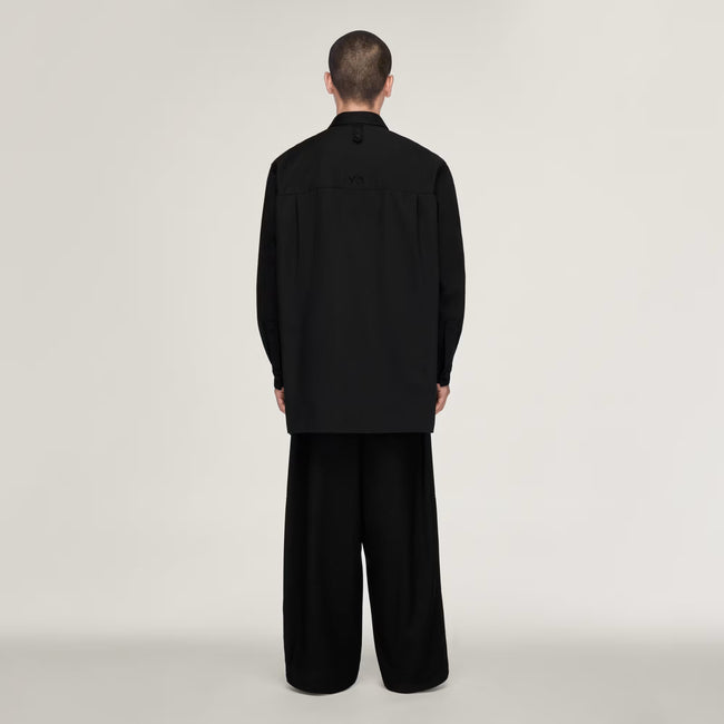 Y-3 Twill Utility Overshirt - Black