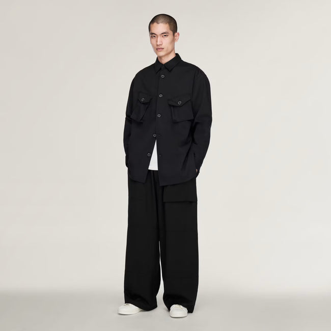 Y-3 Twill Utility Overshirt - Black