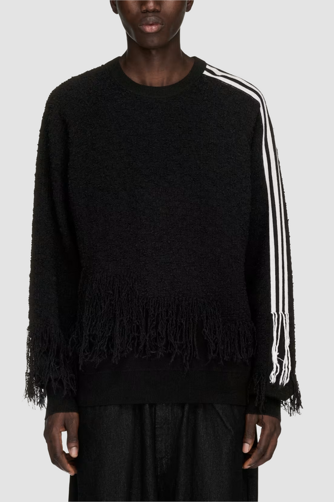 Y-3 Knitted 3Stripes Sweater - Black