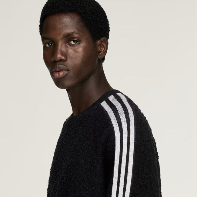 Y-3 Knitted 3Stripes Sweater - Black