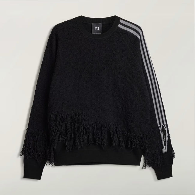 Y-3 Knitted 3Stripes Sweater - Black