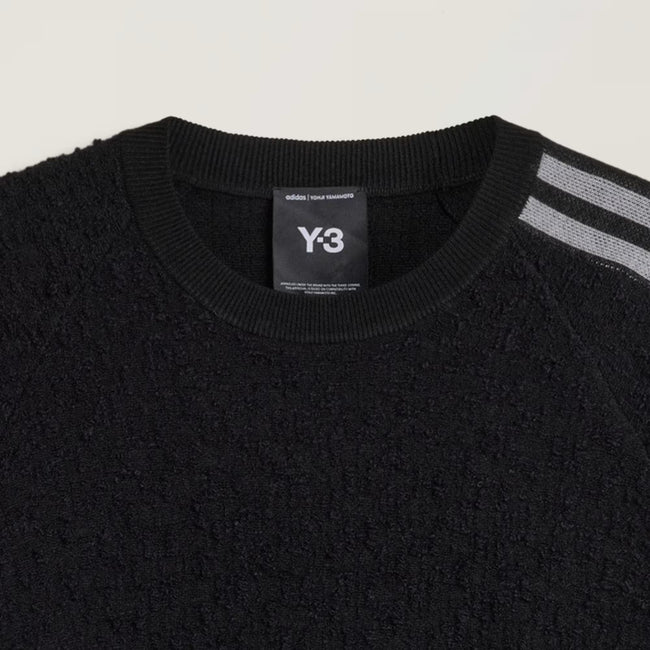 Y-3 Knitted 3Stripes Sweater - Black