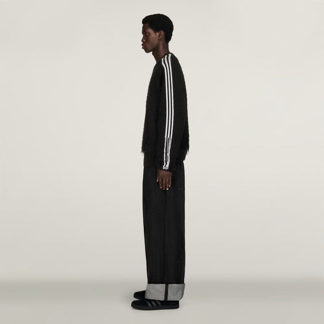 Y-3 Knitted 3Stripes Sweater - Black