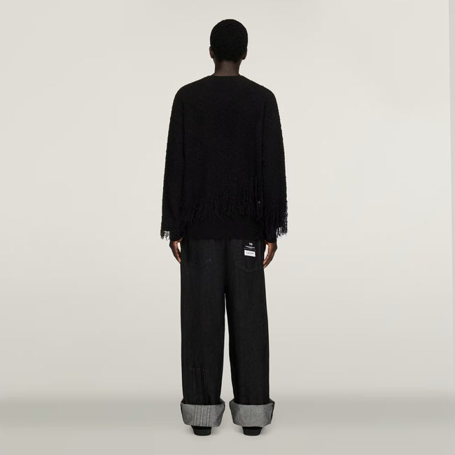 Y-3 Knitted 3Stripes Sweater - Black