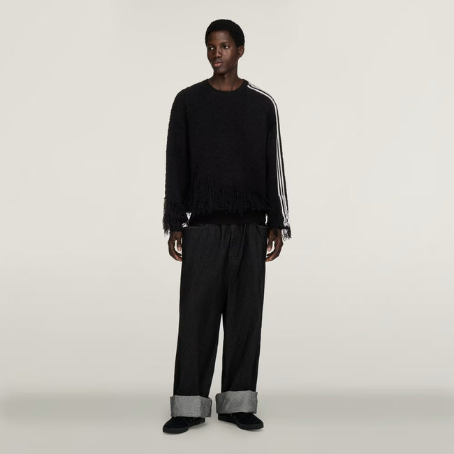 Y-3 Knitted 3Stripes Sweater - Black