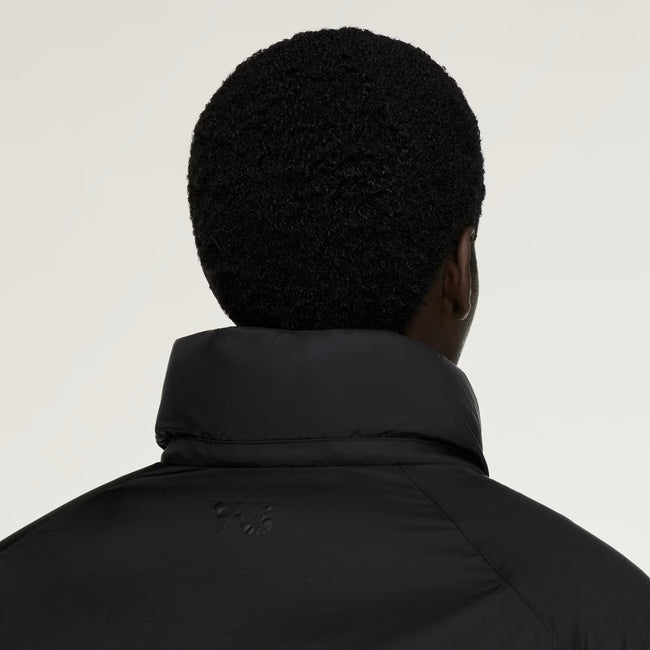 Y-3 Mens Down Jacket Hooded Puffer - Black