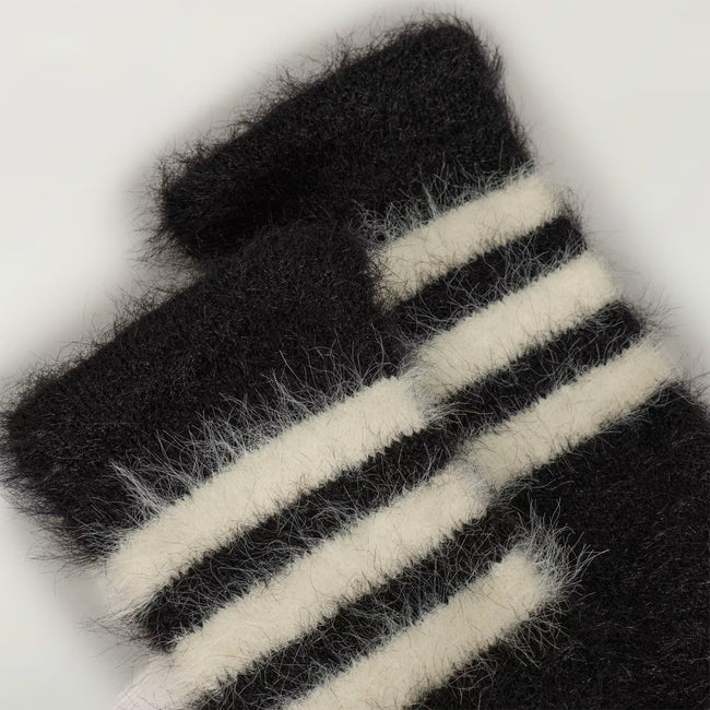 Y-3 3Stripe Gloves - Black/White