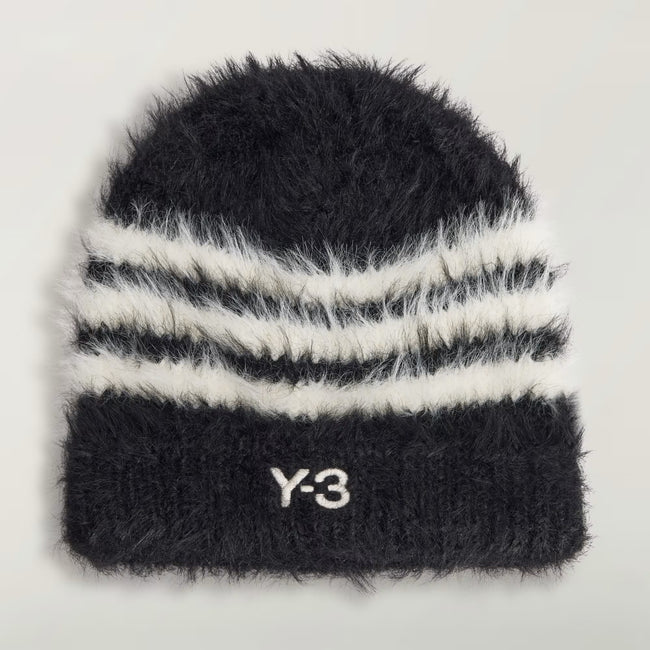 Y-3 3Stripe Beanie - Black/White
