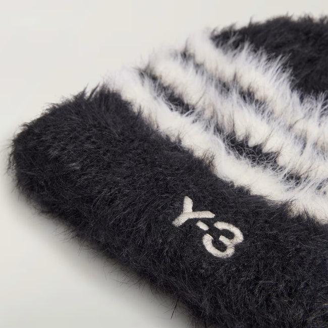 Y-3 3Stripe Beanie - Black/White