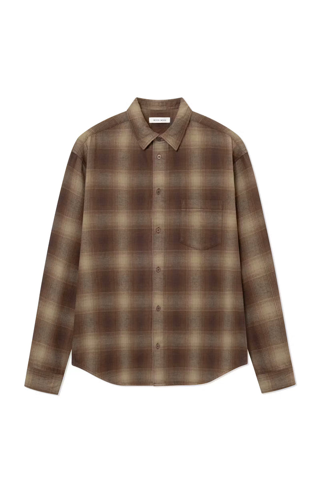 WOOD WOOD WWCarter Shirt - Brown