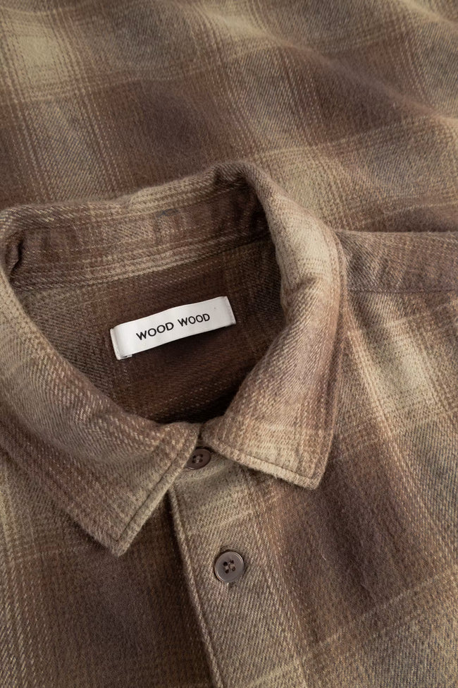 WOOD WOOD WWCarter Shirt - Brown