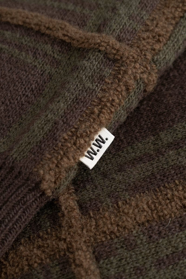 WOOD WOOD WWVim Cardigan Sweater - Brown