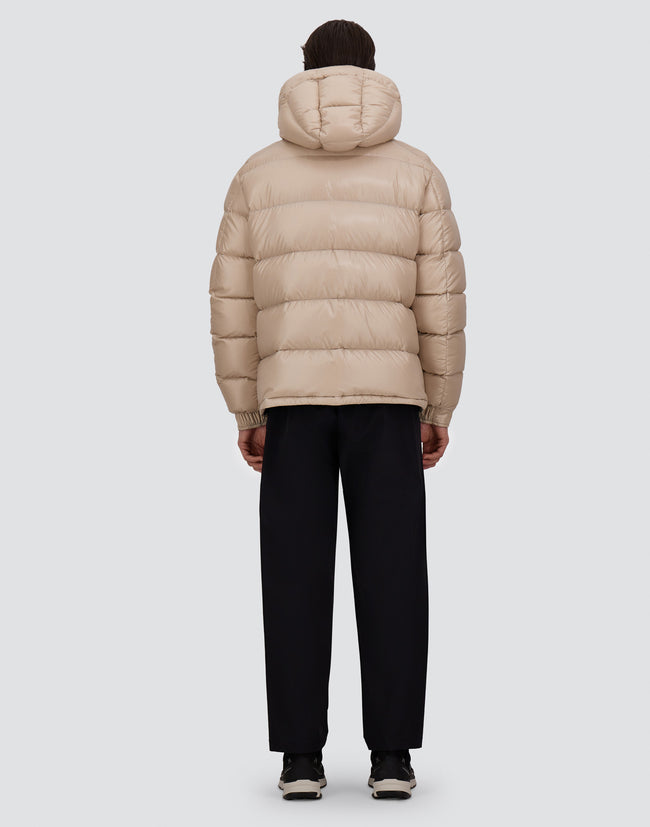 Herno Mens Down Jacket Nylon Puffer - Cream