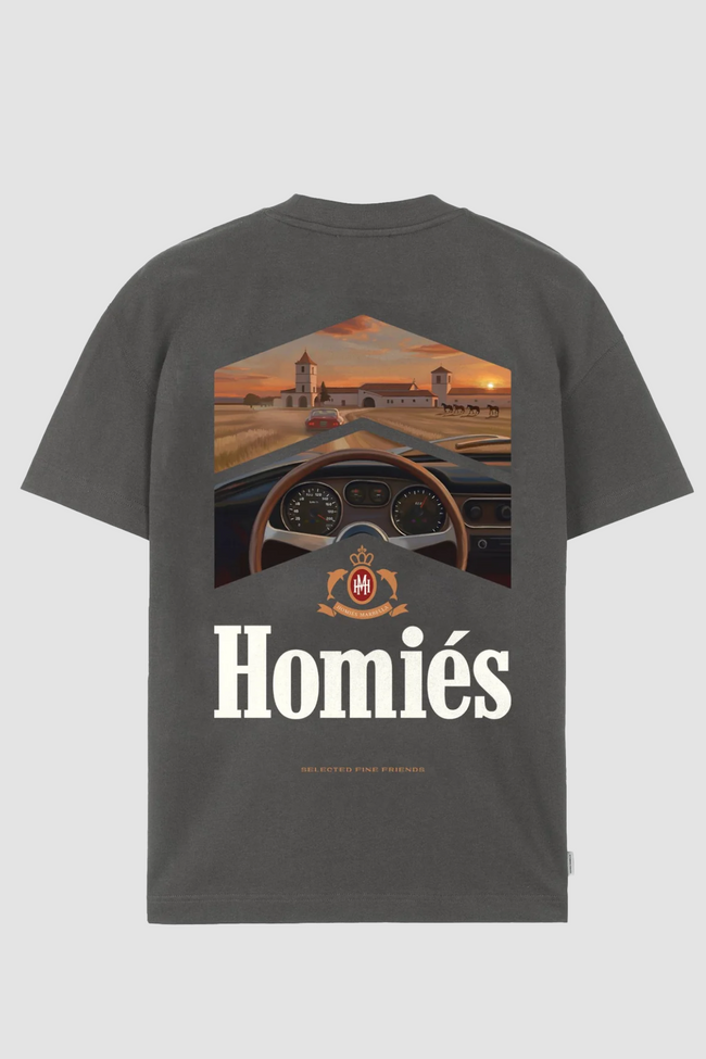 Homies Marbella Racing La Finca Tee - Grey