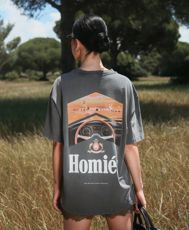 Homies Marbella Racing La Finca Tee - Grey