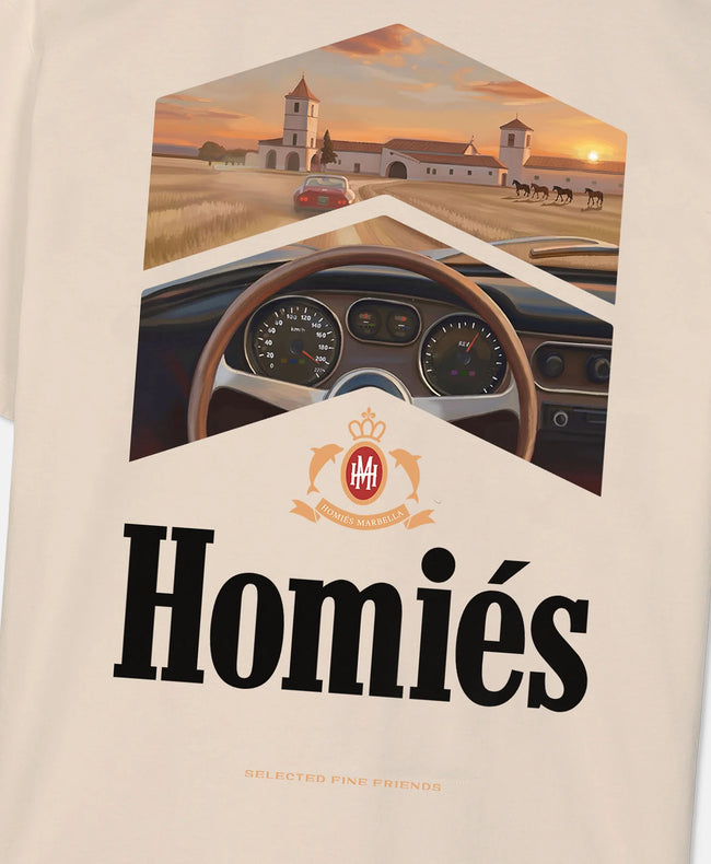 Homies Marbella Racing La Finca Tee - Beige