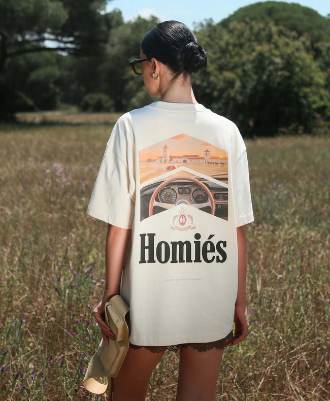 Homies Marbella Racing La Finca Tee - Beige