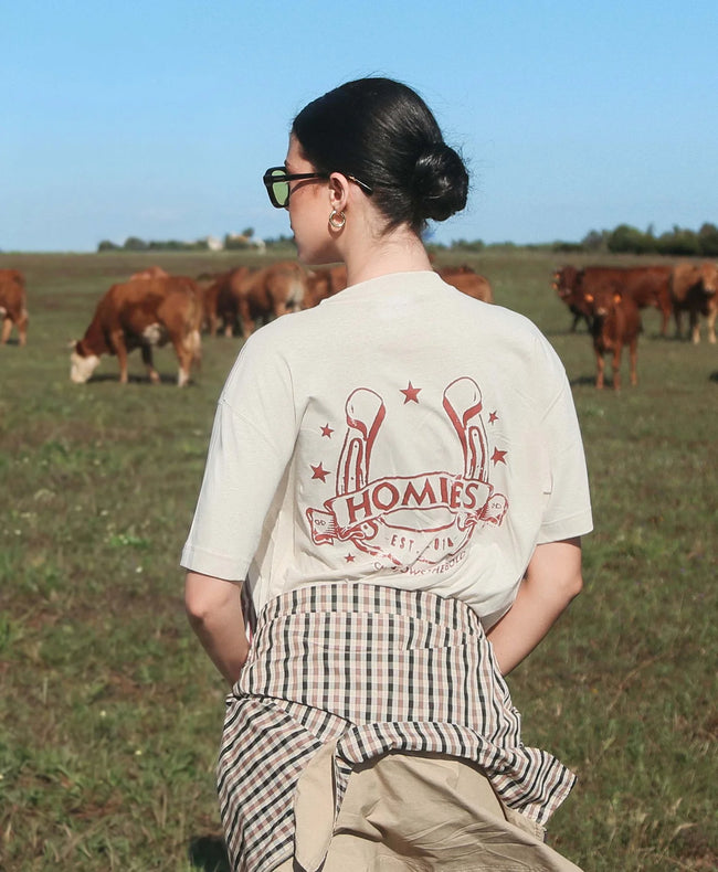 Homies Marbella Horseshoe Tee - Beige