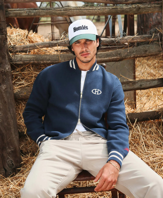 Homies Marbella Heritage Bomber Jacket - Navy