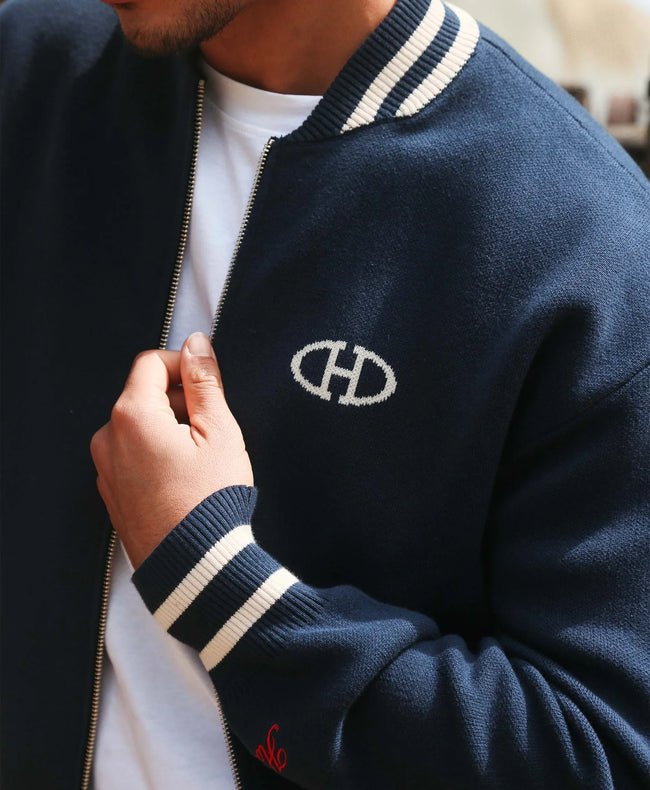 Homies Marbella Heritage Bomber Jacket - Navy