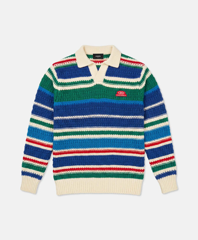 Homies Marbella Knit LS Polo - Multi