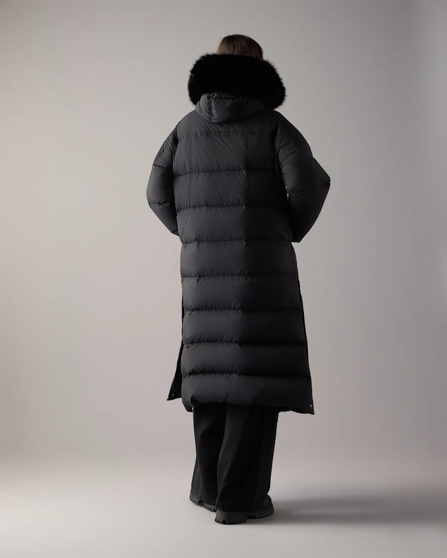 Moose Knuckles Womens Down *Parka f26 Everest Long - Black/Black