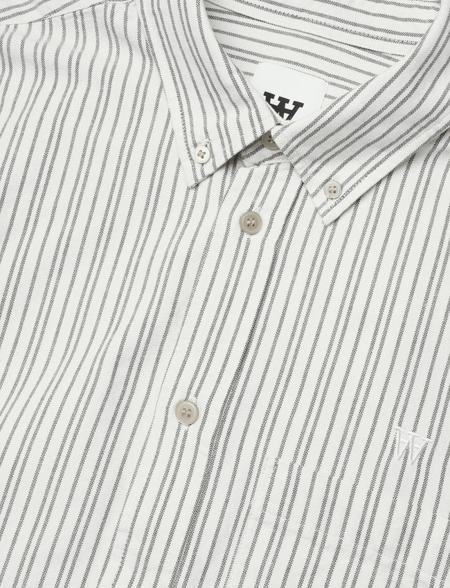 WOOD WOOD WWAdam Stripe Shirt - Ivory