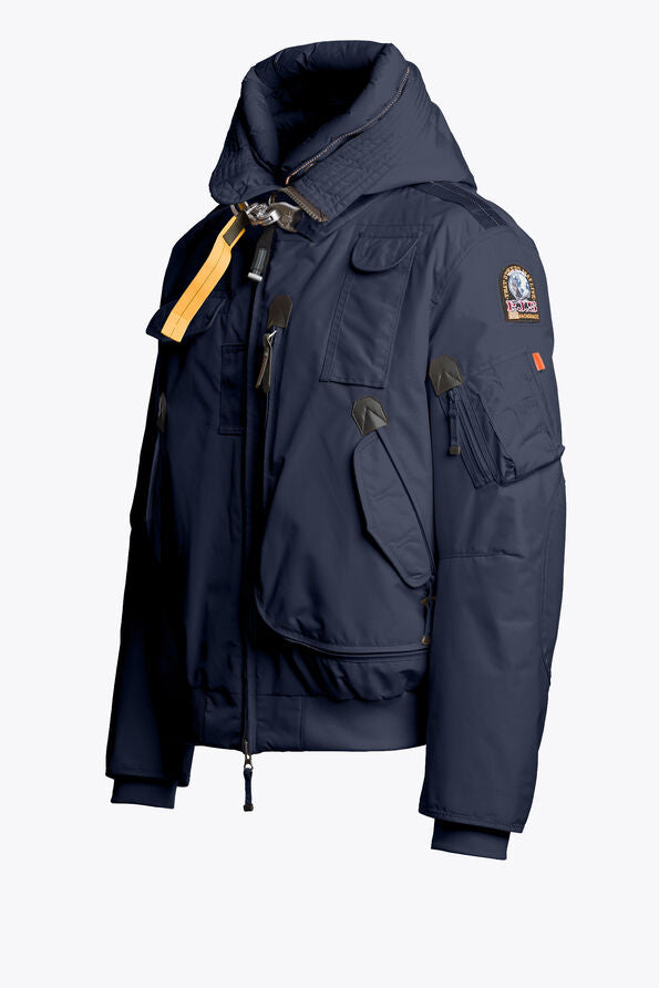 Parajumpers Mens Down Bomber Jacket Gobi Man - Blue Navy