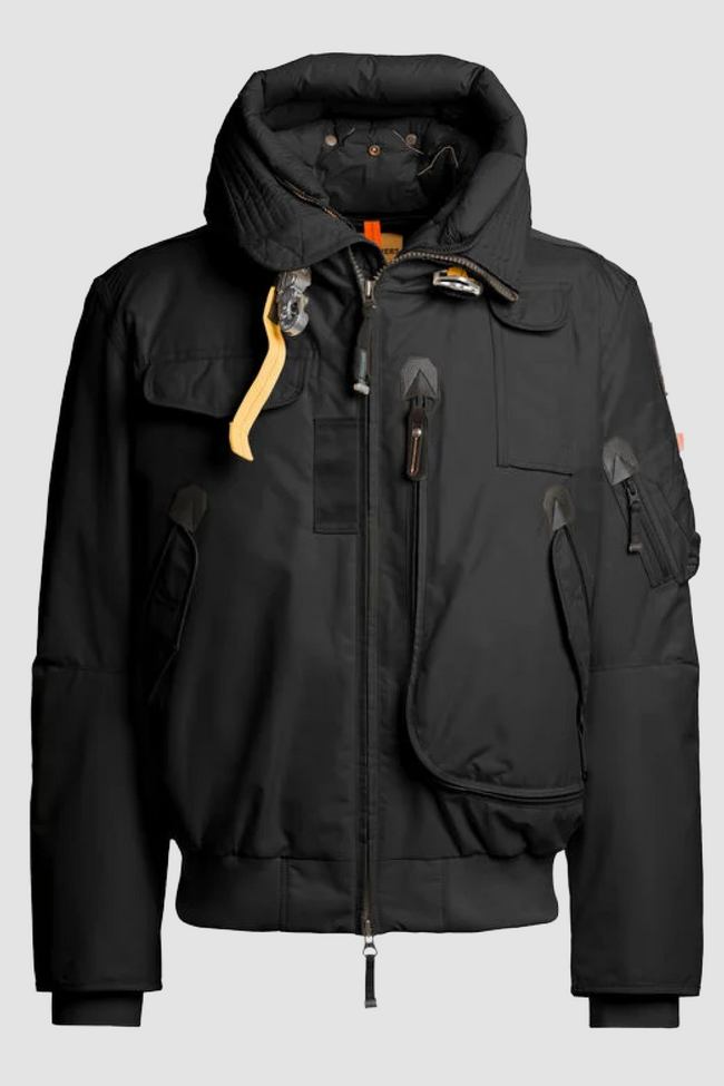 Parajumpers Mens Down Bomber Jacket Gobi Man - Black