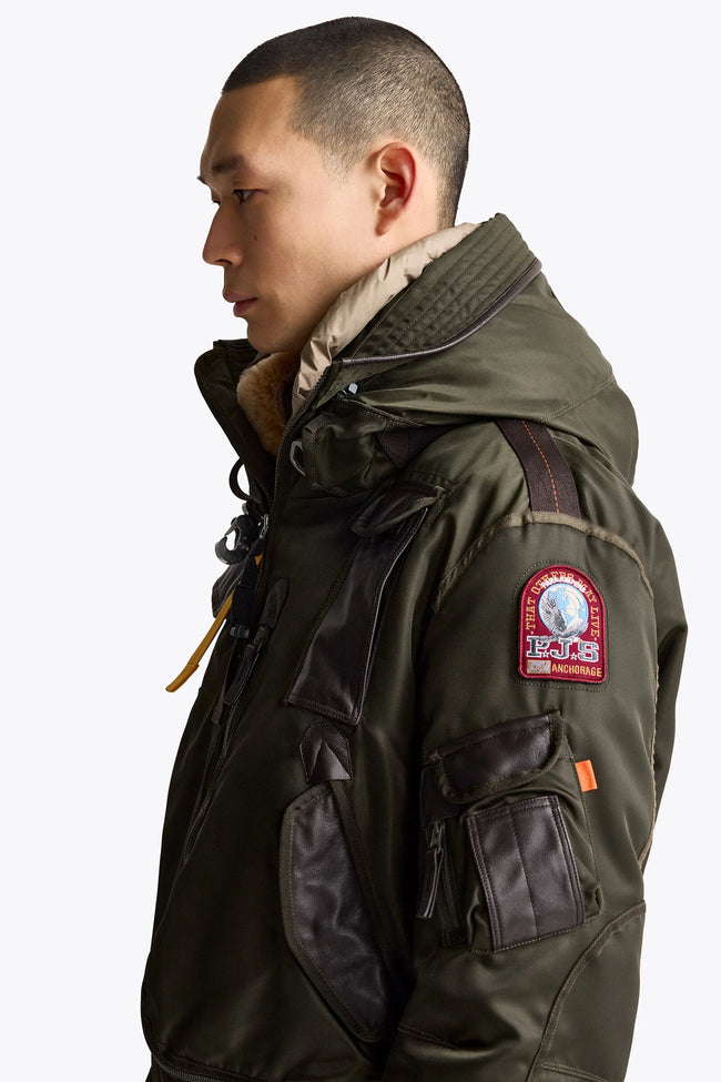 Parajumpers Mens Down Bomber Jacket Gobi Man 20th Anniversary - Rosemary