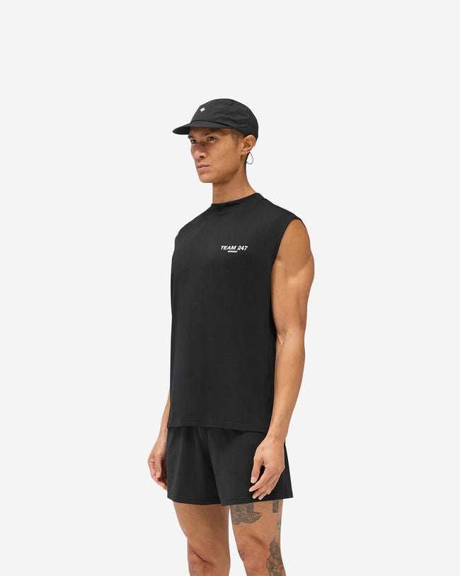 Represent 247 Team 247 Star Oversized Tank - Jet Black