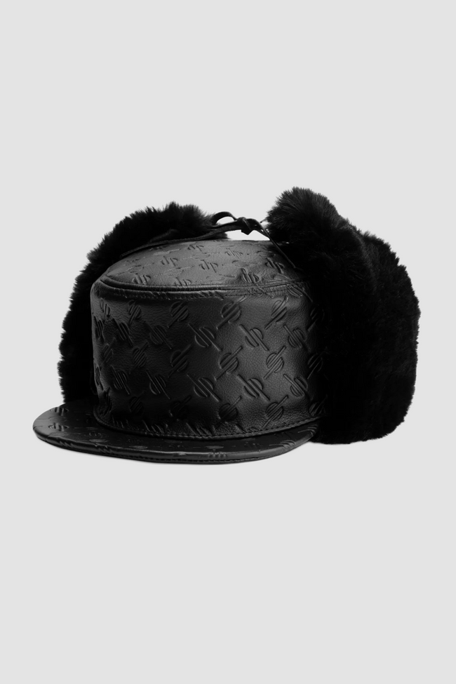 Daily Paper Monogram Chapka Hat - Black