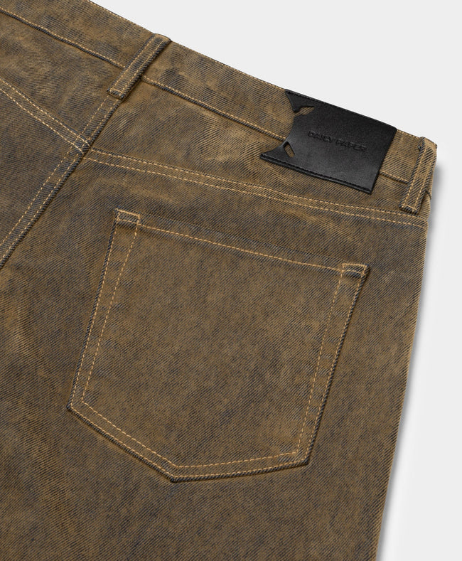 Daily Paper Velvet Shield Oversized Jeans - Brown