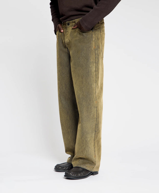 Daily Paper Velvet Shield Oversized Jeans - Brown