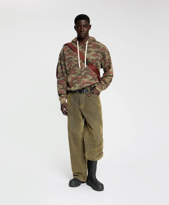 Daily Paper Boxy Camo Zip Up Hoodie - Camouflage