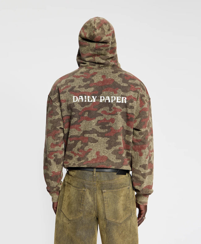 Daily Paper Boxy Camo Zip Up Hoodie - Camouflage