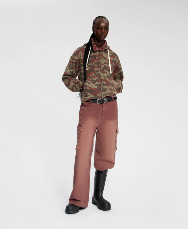 Daily Paper Boxy Camo Zip Up Hoodie - Camouflage