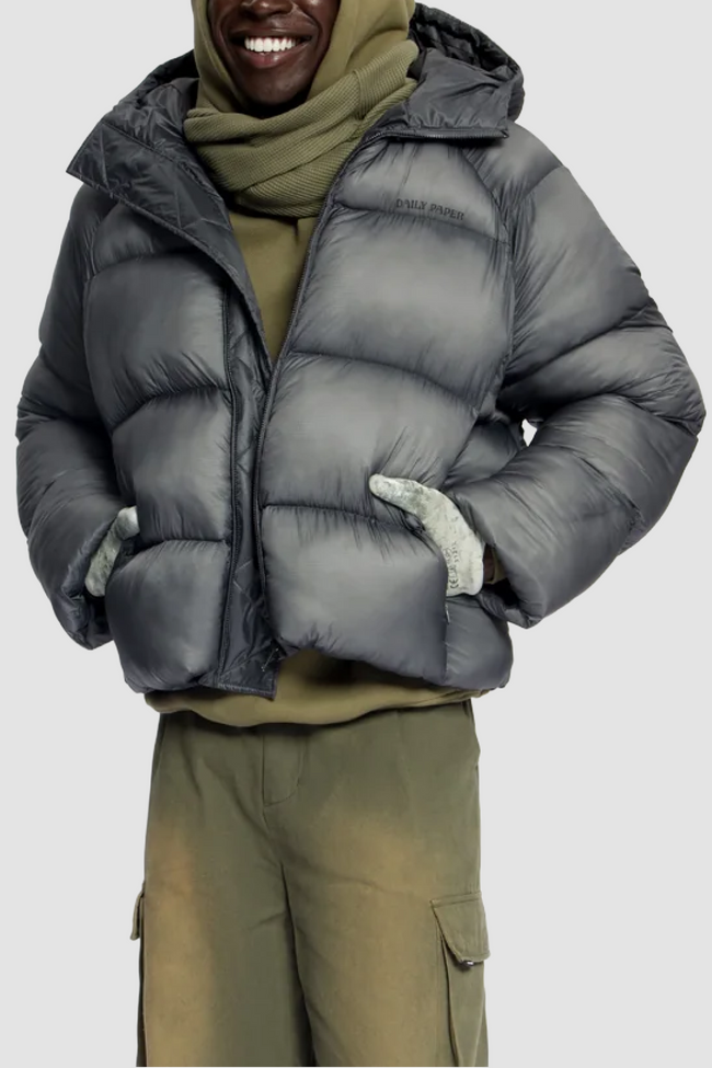 Daily Paper Mens Eco Bomber Dias Puffer - Black