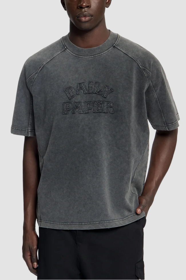 Daily Paper Stacked Dias Raglan Tee - Black